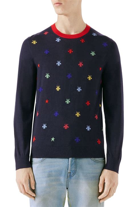 womens gucci sweaters|gucci bee embroidered sweater.